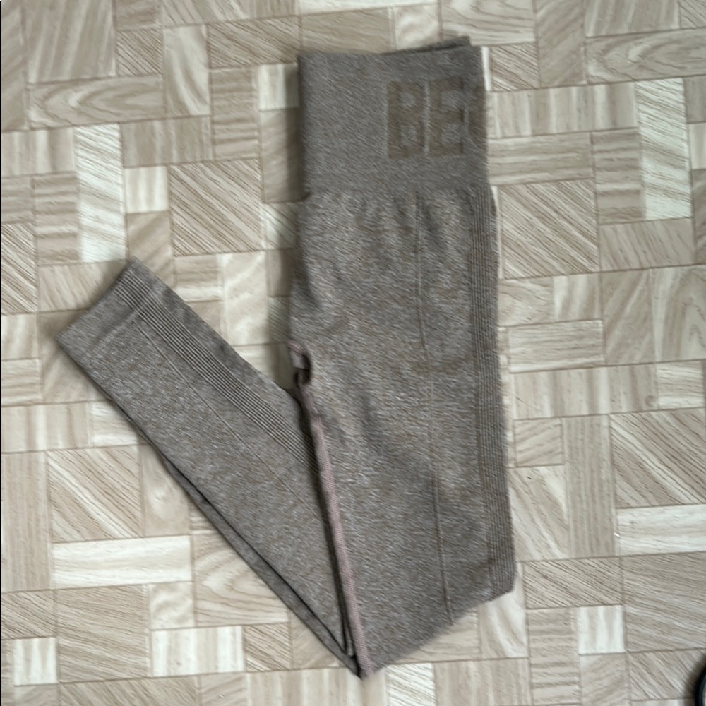 Women’s High-Waisted Tan Leggings Full-Length Stretch